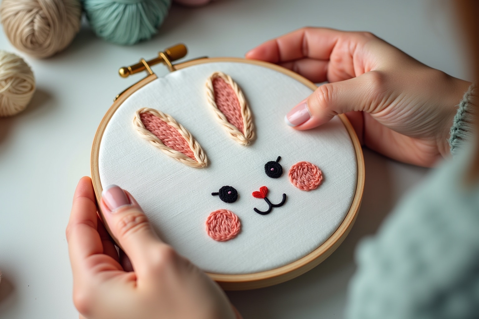 hasengesicht sticken-Titel