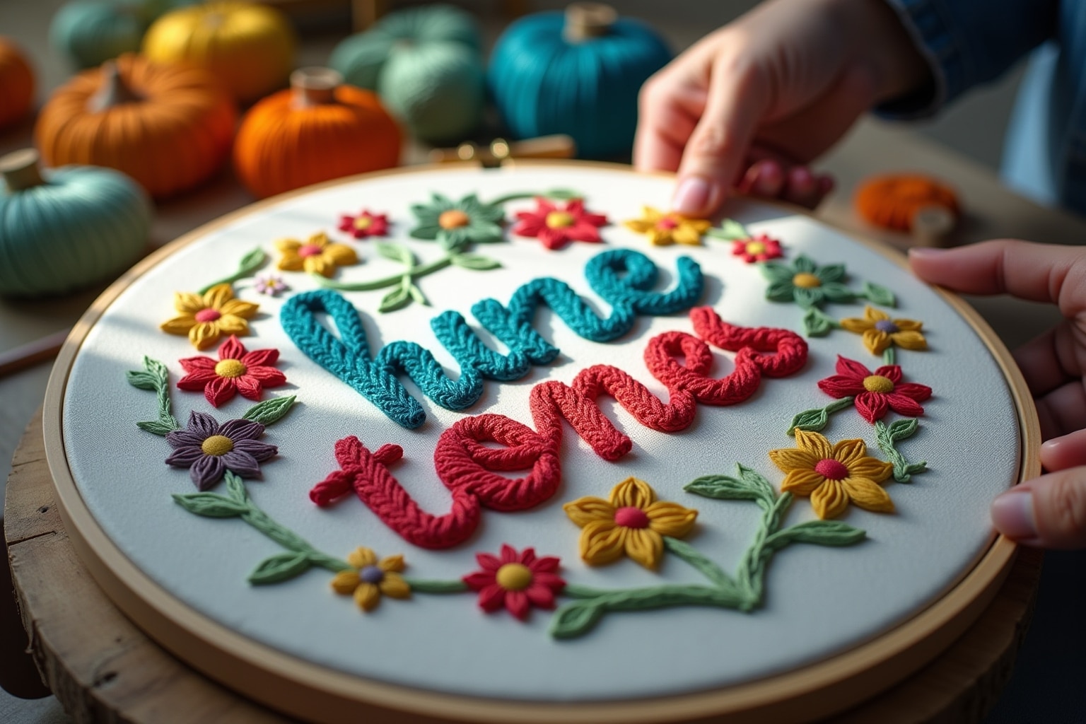 schrift sticken-Titel