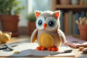 Eule filzen: Schritt-für-Schritt-Anleitung für Anfänger