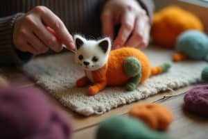 So kannst du eine Katze filzen