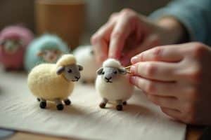 Lerne Schafe filzen: Schritt für Schritt Anleitung