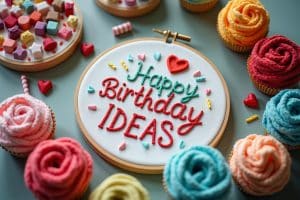 13 Sticken Ideen für Geburtstag