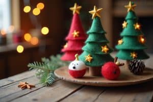 Weihnachtsdeko-Ideen zum Filzen