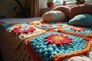 Häkeln moderner Granny Squares
